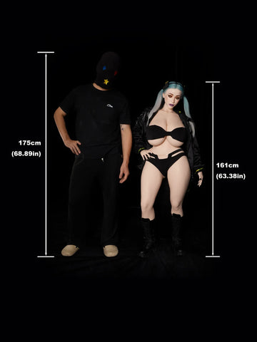 S3383-I Cup Silicone Halloween SSBBW Sex Doll丨Climax Doll Ultra 161cm(5.3ft)-53kg