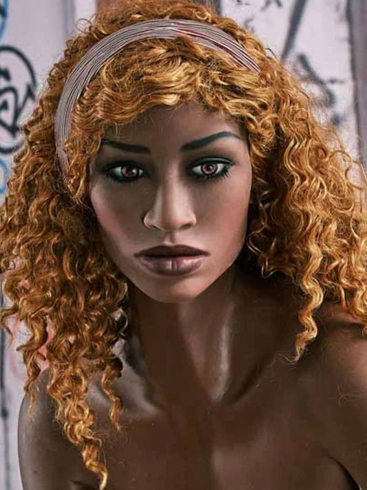 F325 Irontech Doll Head】TPE Sex Doll Head African