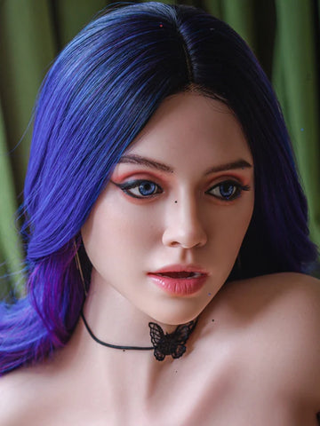 F37 ROS Free Hair Impants  Real Oral Movable Jaw Silicone Sex Doll Head   | SY Doll