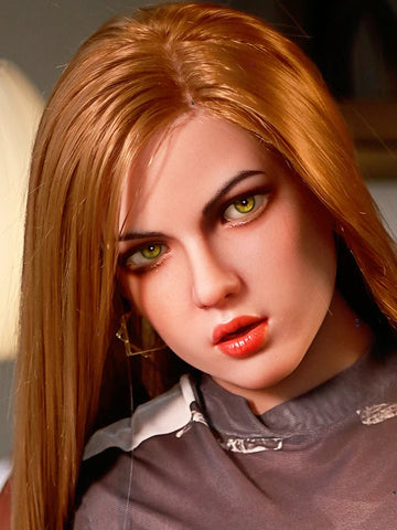 F35 ROS Free Hair Impants  Real Oral Movable Jaw Silicone Sex Doll Head   | SY Doll