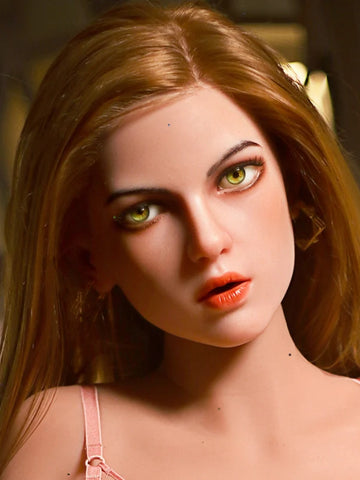 F35 ROS Free Hair Impants  Real Oral Movable Jaw Silicone Sex Doll Head   | SY Doll