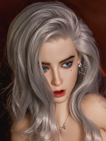 F27 ROS Free Hair Impants  Real Oral Movable Jaw Silicone Sex Doll Head   | SY Doll