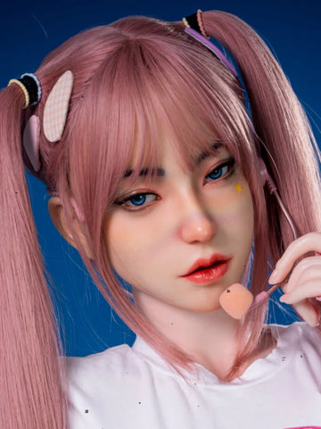 F28 ROS Free Hair Impants  Real Oral Movable Jaw Silicone Sex Doll Head   | SY Doll