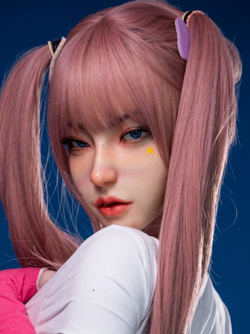 F28 ROS Free Hair Impants  Real Oral Movable Jaw Silicone Sex Doll Head   | SY Doll