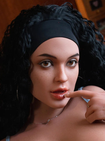 F29 ROS Free Hair Impants  Real Oral Movable Jaw Silicone Sex Doll Head   | SY Doll