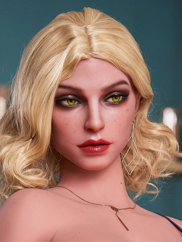 F30 ROS Free Hair Impants  Real Oral Movable Jaw Silicone Sex Doll Head   | SY Doll