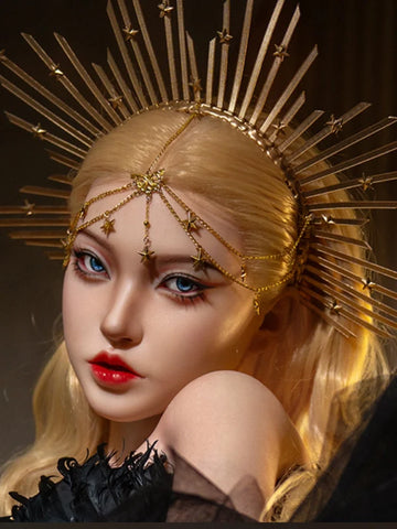 F23 ROS Free Hair Impants  Real Oral Movable Jaw Silicone Sex Doll Head   | SY Doll