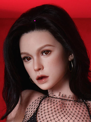 F24 ROS Free Hair Impants  Real Oral Movable Jaw Silicone Sex Doll Head   | SY Doll