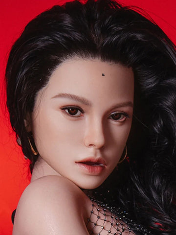 F24 ROS Free Hair Impants  Real Oral Movable Jaw Silicone Sex Doll Head   | SY Doll