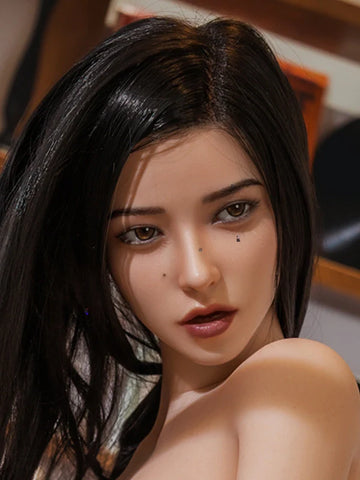F26 ROS Free Hair Impants  Real Oral Movable Jaw Silicone Sex Doll Head   | SY Doll