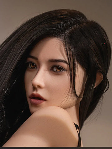 F26 ROS Free Hair Impants  Real Oral Movable Jaw Silicone Sex Doll Head   | SY Doll