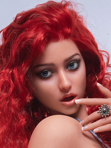 F2 ROS Free Hair Impants  Real Oral Movable Jaw Silicone Sex Doll Head   | SY Doll