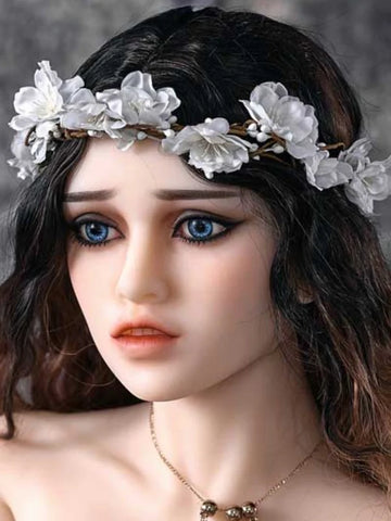 F201 -Irontech Doll Head|Sad Girl Sex Doll TPE Head