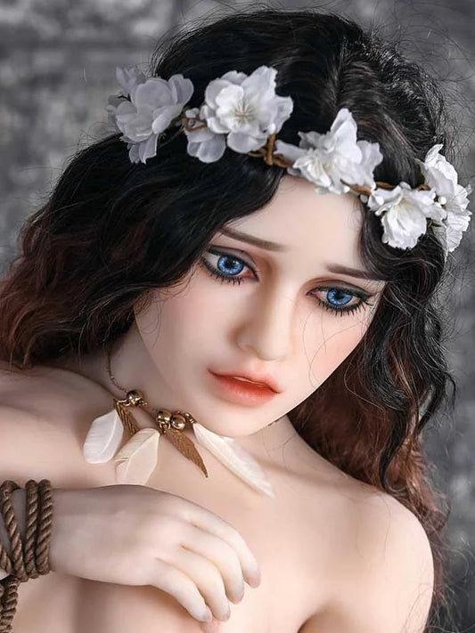 F201 -Irontech Doll Head|Sad Girl Sex Doll TPE Head