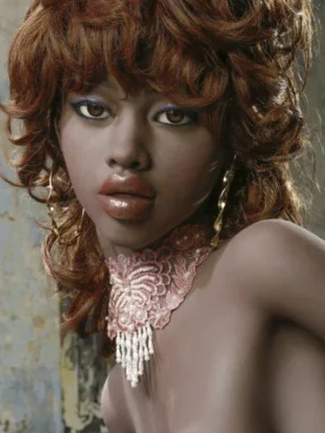 F396丨WM Doll Head-Black TPE Oral Sex Doll Head