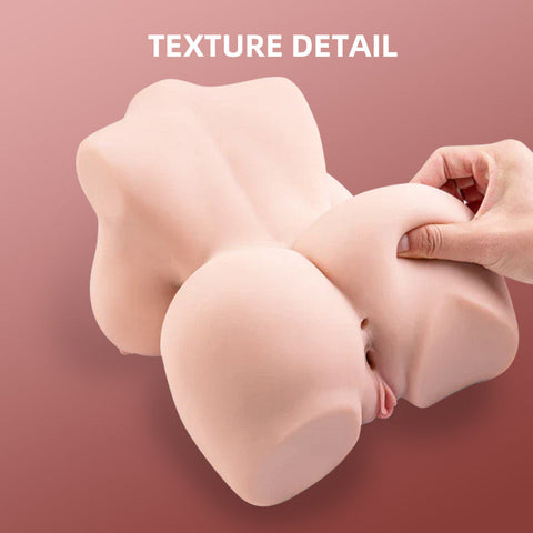 H247-BBW Big Boobs Booty Realistic Torso Sex Doll Pocket Pussy|xingse-10.5lb