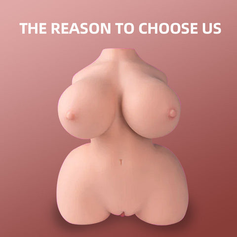 H247-BBW Big Boobs Booty Realistic Torso Sex Doll Pocket Pussy|xingse-10.5lb