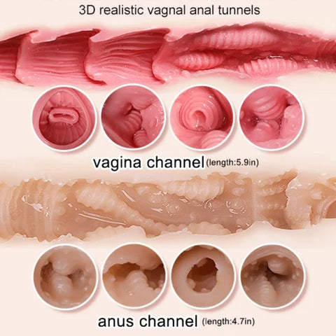 T707-(17.5kg)Torso di bambola del sesso sinuosa a grandezza naturale con seno in gel