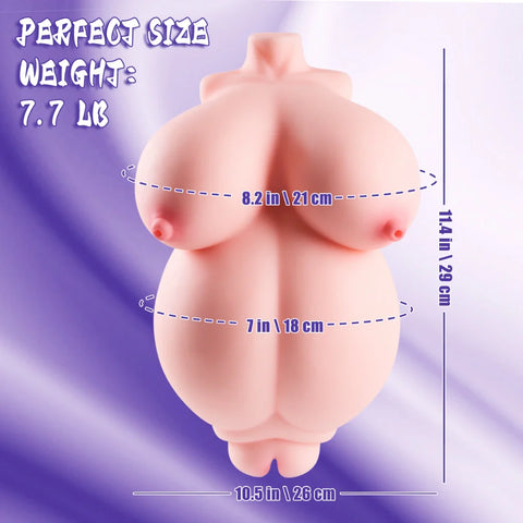 M282- Fake Pussy Mini BBW Sex Doll | MRL-7.7 lbs