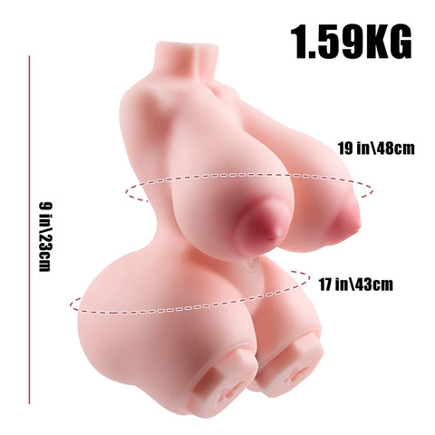 M255-Remi Lifelike Pocket Pussy Mini Hentai Sex Dolls Torso | MRL-3.5LB