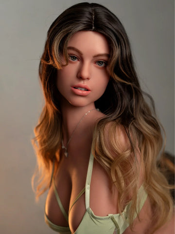 H108-109cm(3ft7)/25.8kg G Cup Silicone Head (Movable Jaw) + SLE Body Bubble Butt BBW Sex Doll Torso With Head【In Stock USA & Canada】｜Zelex Doll