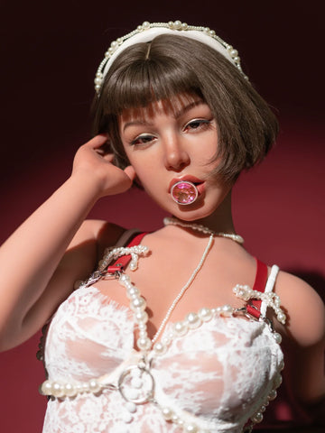 S442-165cm/5ft5-37kg D Cup Hair Implant Head Silicone BBW Sex Doll(ZELEX SLE 2.0)｜Zelex Doll