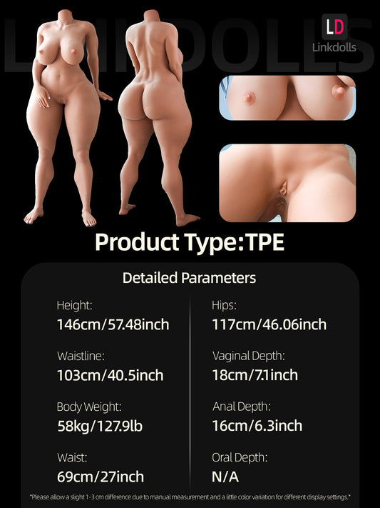 S294- Great Doggy Style Huge Butt TPE Sex Doll Body【Weight Loss】丨SY Doll 163cm(5.3ft) 58kg G Cup