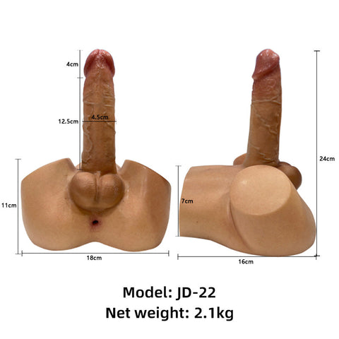 H174-Realistic Dildo For Silicone Male Torso Sex Doll | Judy Rona 4.6 lbs