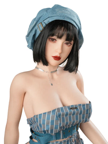 S166-Kyla Big Boobs Short Hair Silicone Sex Doll-165cm/5ft4