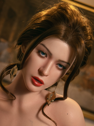 F19 ROS Free Hair Impants  Real Oral Movable Jaw Silicone Sex Doll Head   | SY Doll