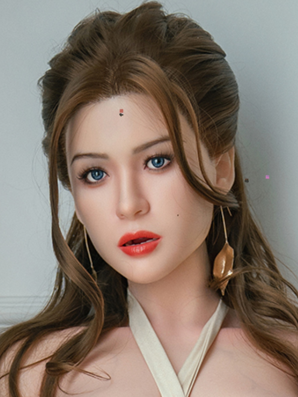 F19 ROS Free Hair Impants  Real Oral Movable Jaw Silicone Sex Doll Head   | SY Doll