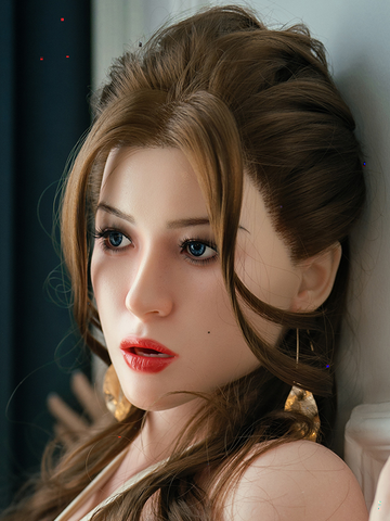 F19 ROS Free Hair Impants  Real Oral Movable Jaw Silicone Sex Doll Head   | SY Doll