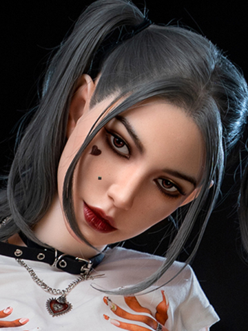 F15 ROS Free Hair Impants  Real Oral Movable Jaw Silicone Sex Doll Head   | SY Doll