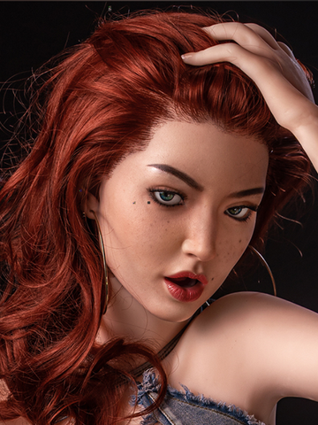 F14 ROS Free Hair Impants  Real Oral Movable Jaw Silicone Sex Doll Head   | SY Doll