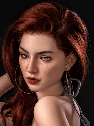 F14 ROS Free Hair Impants  Real Oral Movable Jaw Silicone Sex Doll Head   | SY Doll