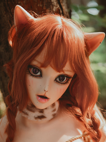 F13 ROS Free Hair Impants Oral Movable Jaw Silicone Anime Sex Doll Head   | SY Doll