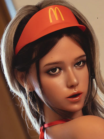 F12 ROS Free Hair Impants  Real Oral Movable Jaw Silicone Sex Doll Head   | SY Doll