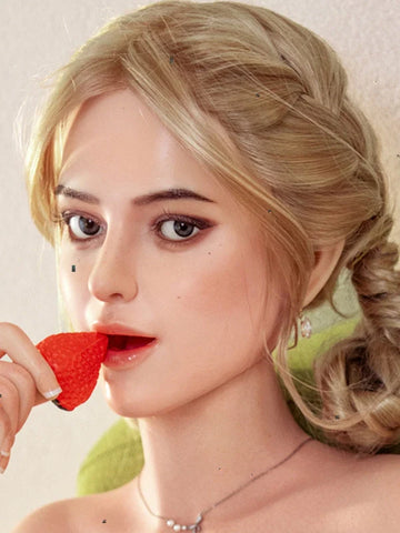 F11 ROS Free Hair Impants  Real Oral Movable Jaw Silicone Sex Doll Head   | SY Doll