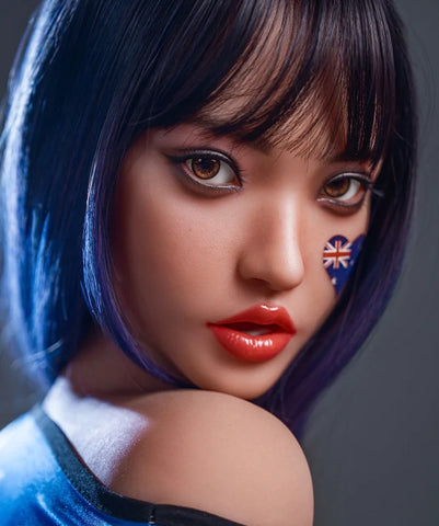 F10 ROS Free Hair Impants  Real Oral Movable Jaw Silicone Sex Doll Head   | SY Doll