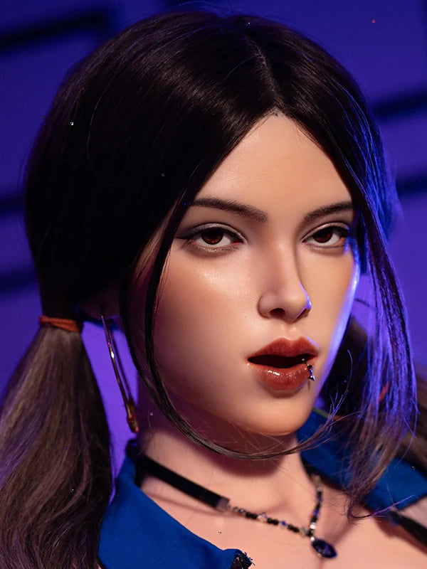 F8 ROS Free Hair Impants  Real Oral Movable Jaw Silicone Sex Doll Head   | SY Doll