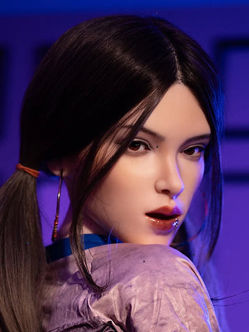 F8 ROS Free Hair Impants  Real Oral Movable Jaw Silicone Sex Doll Head   | SY Doll