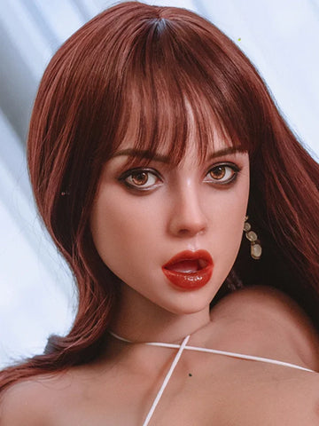 F6 ROS Free Hair Impants  Real Oral Movable Jaw Silicone Sex Doll Head   | SY Doll