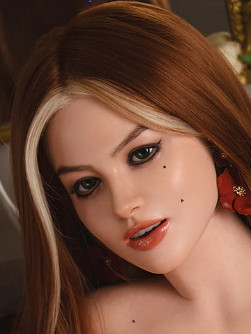 F5 ROS Free Hair Impants  Real Oral Movable Jaw Silicone Sex Doll Head   | SY Doll