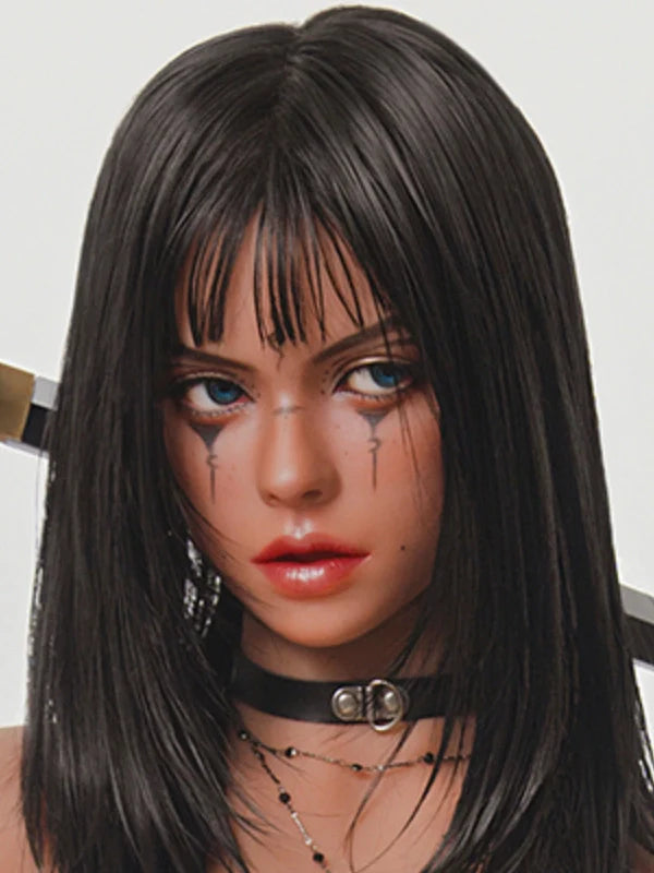 F4 ROS Free Hair Impants  Real Oral Movable Jaw Silicone Sex Doll Head   | SY Doll