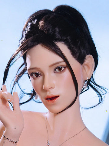 F3 ROS Free Hair Impants  Real Oral Movable Jaw Silicone Sex Doll Head   | SY Doll