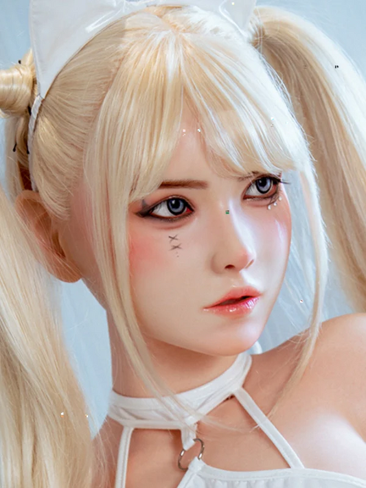 F1 ROS Free Hair Impants  Real Oral Movable Jaw Silicone Asian Sex Doll Head   | SY Doll