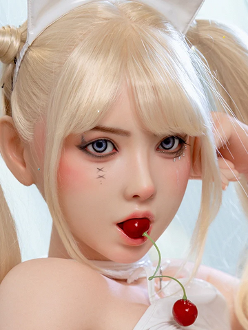 F1 ROS Free Hair Impants  Real Oral Movable Jaw Silicone Asian Sex Doll Head   | SY Doll