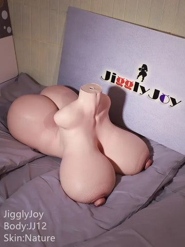 JIT028—55cm/1ft8"-48.5lbs R Cup Joann Full Silicone BBW Torso Sex Doll｜Jigglyjoy