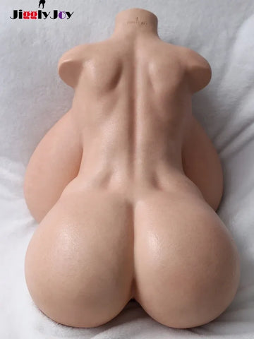 JIT015—71cm-25.5kg R Cup Full Silicone BBW ROS Torso Sex Doll With Head Melania｜Jigglyjoy