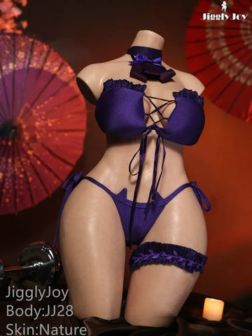 JIT023—96cm-44lbs Ultra Soft Silicone Realistic Sex Doll Torso with Head Doris｜Jigglyjoy